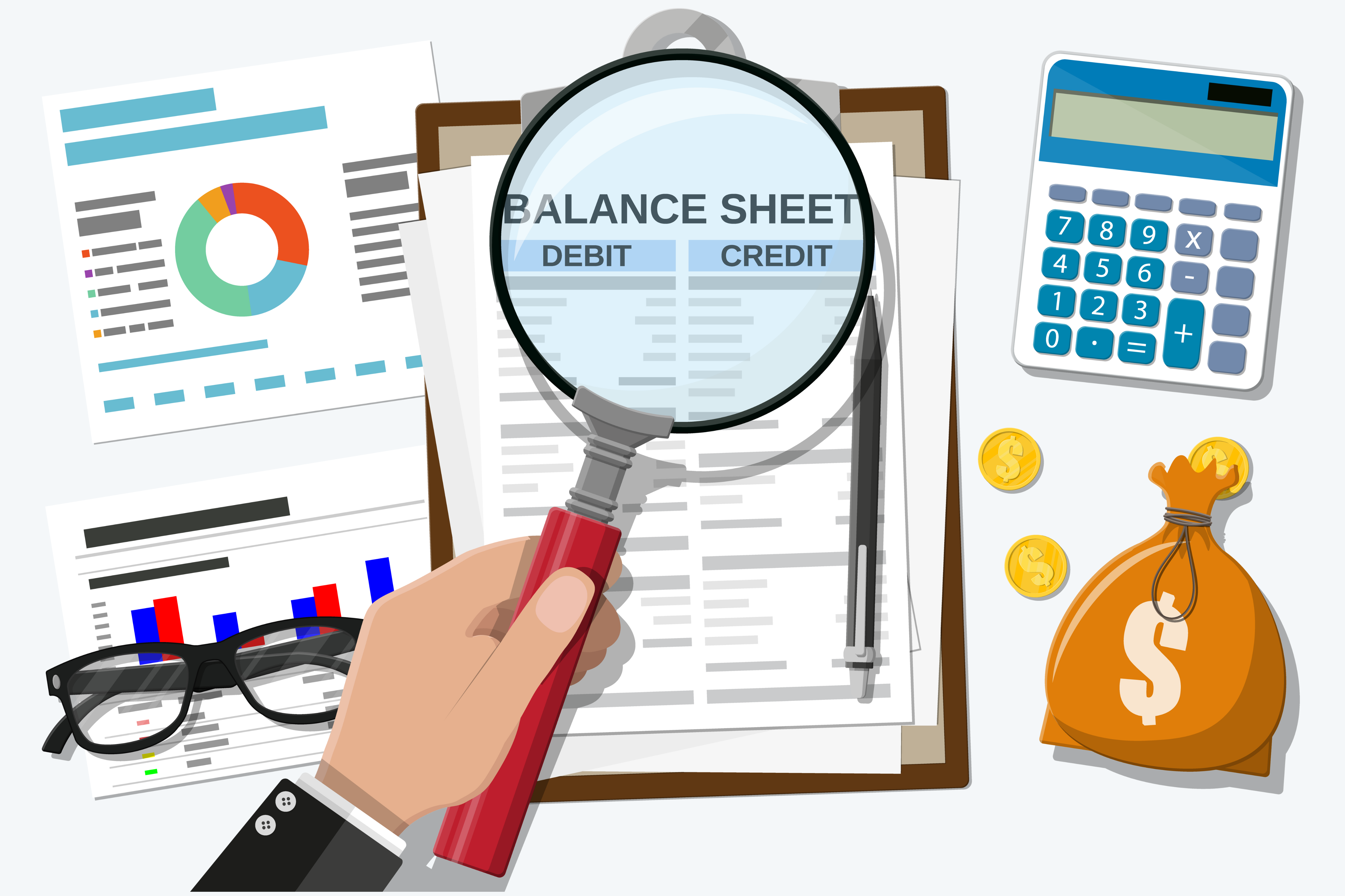 "Neon gears, cost report, work in progress icons—STA Computer Gwalior computer coaching and Tally training illustration"